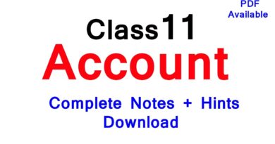 class 11 account