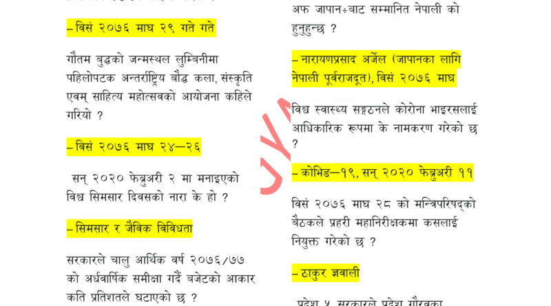 loksewa gk current affairs