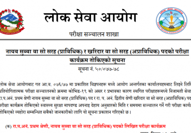 kharidar exam schedule