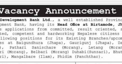Excel Development Bank Ltd Vacancy