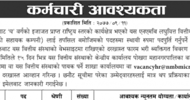 NMB Laghubitta bittiya sanstha ltd vacancy