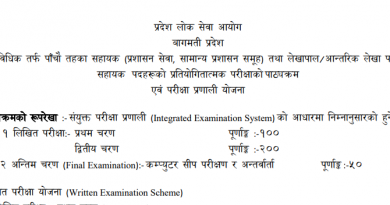 Bagmati Pradesh Loksewa Aayog Syllabus Fifth Level