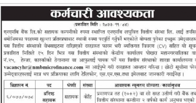 Vacancy Announcement at NMB Laghubitta Bittiya Sanstha Ltd