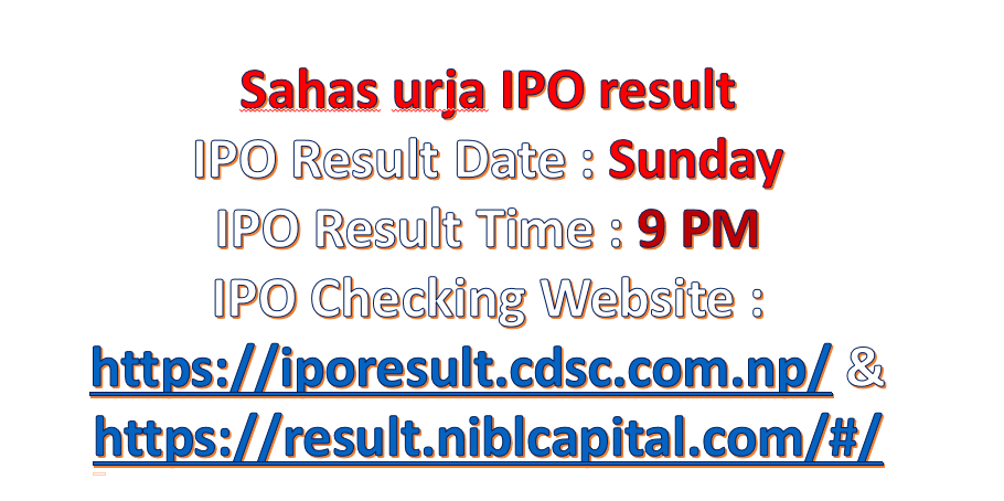 Sahas urja Limited IPO result