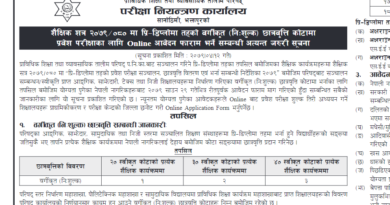 CTEVT Pre-diploma and Diploma Level Scholarship Notice 2078/79