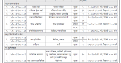 Lumbini Pradesh Loksewa Aayog 5th level Vacancy 2080