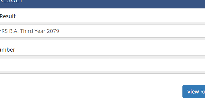 4 Years BA 3rd Year Result : TU Result 2080/81