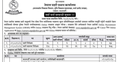 ASI & Inspector Vacancy 2081 : Nepal Police Vacancy