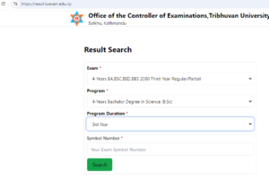 BSC 3rd Year Result 2081: Check Online at result.tuexam.edu.np