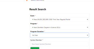 BSC 3rd Year Result 2081: Check Online at result.tuexam.edu.np