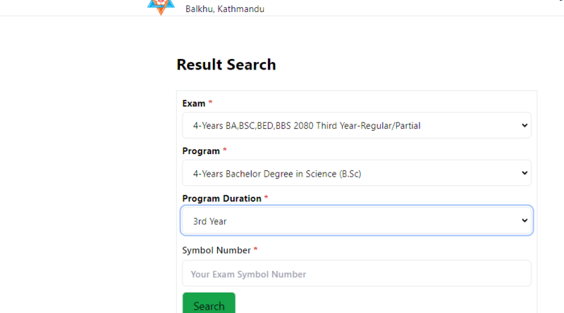 BSC 3rd Year Result 2081: Check Online at result.tuexam.edu.np